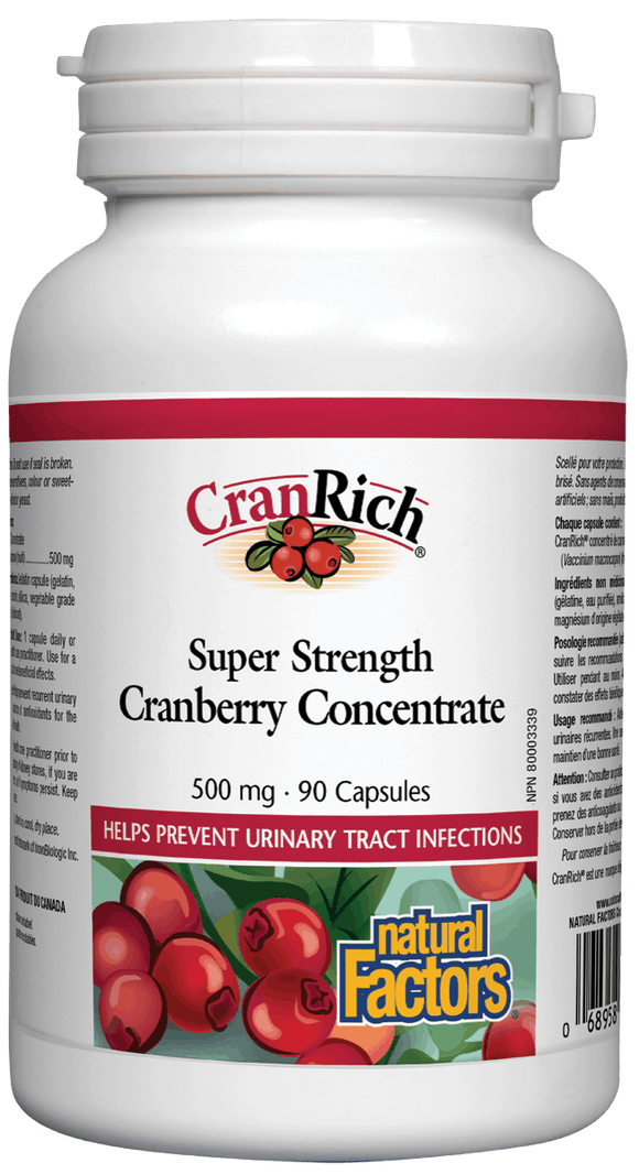 CranRich® 强效蔓越莓精华， 500毫克，90粒