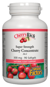 CherryRich™緩解痛風櫻桃萃取，500毫克，90粒軟膠囊