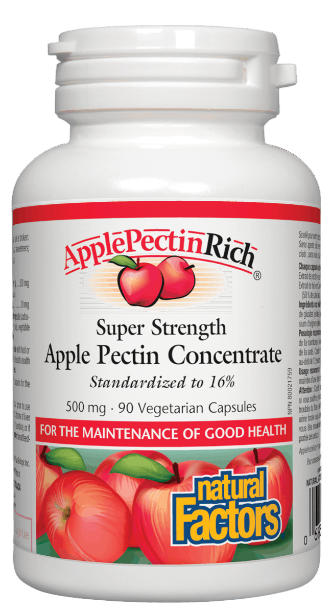 Natural Factors AppleRich 500 mg 90 vegetarian capsules Canada sold by natural vitamin direct inc
