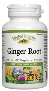 Natural Factors Ginger Root Extract, 1200mg, 90 vegetarian capsules
