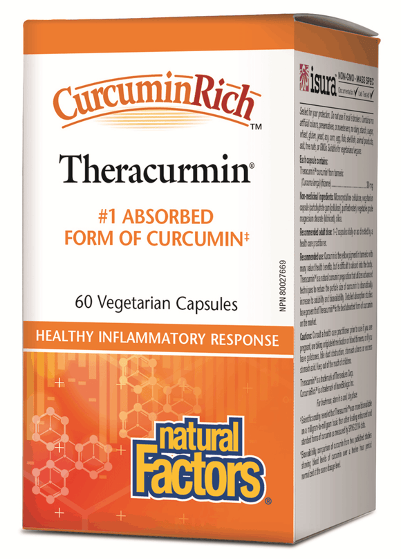 Natural Factors CurcuminRich™  Theracurmin™ 30mg, 60 vcapsules