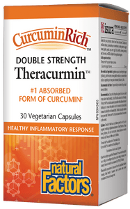 Natural Factors CurcuminRich™双倍强度Theracurmin™姜黄素,60毫克,30粒