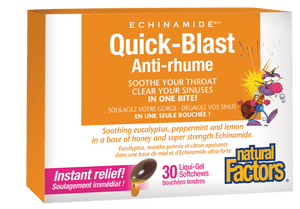 Natural Factors ECHINAMIDE® Quick-Blast 30 liqui-Gel softchews / 6-pack box