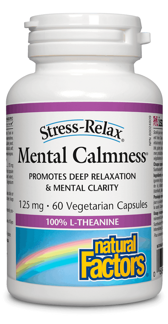 Natural Factors Mental Calmness 125 mg Stress Relax