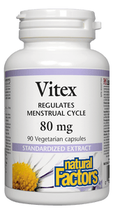 Natural Factors Vitex Standardized Extract, 80mg, 90 vcapsules