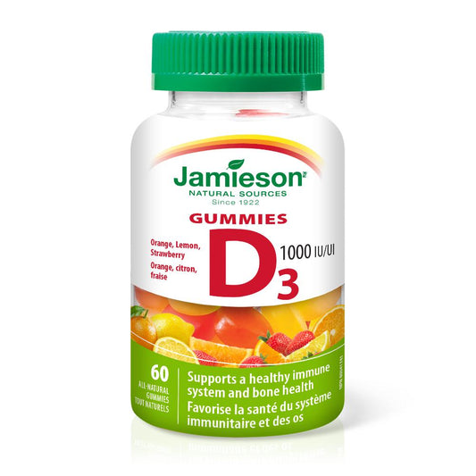 健美生 Jamieson Vitamin D3  60 All Natural Gummies 