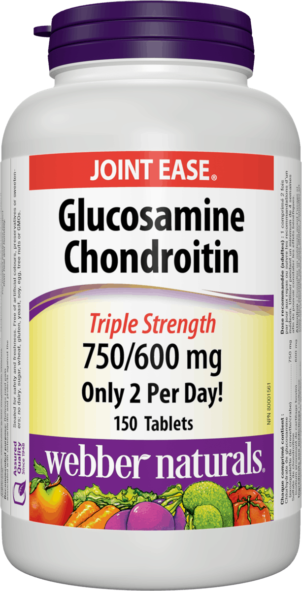 Webber Naturals 維骨力與軟骨素(強效型), 750/600 毫克, 150  錠