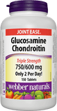 Webber Naturals Glucosamine & Chondroitin, 750/600mg, 150 tabs