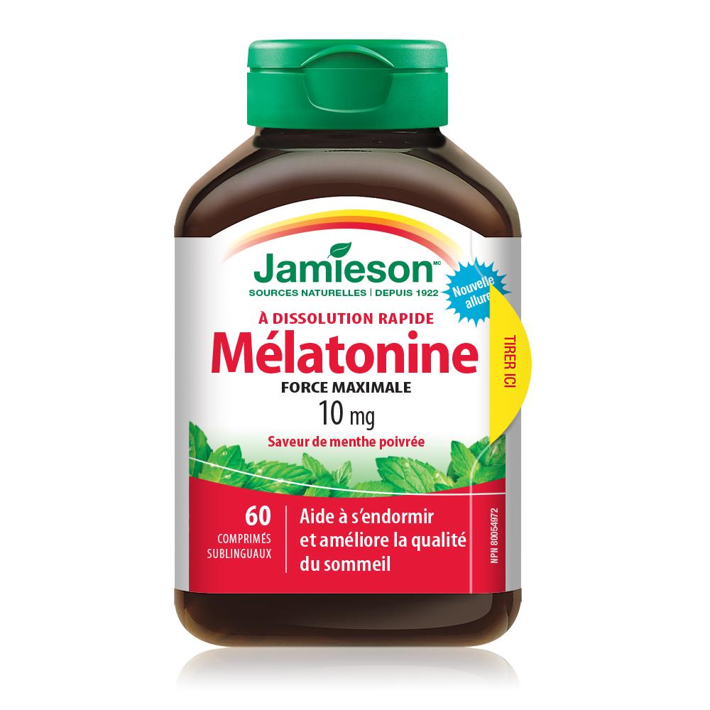 Jamieson Melatonin Fast Dissolving 10 mg 60 sublingual tablets