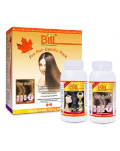 Bill Natural Sources Pro Hair Combo Pack (GrowFLX 100 capsules + HairBuild 100 capsules ）