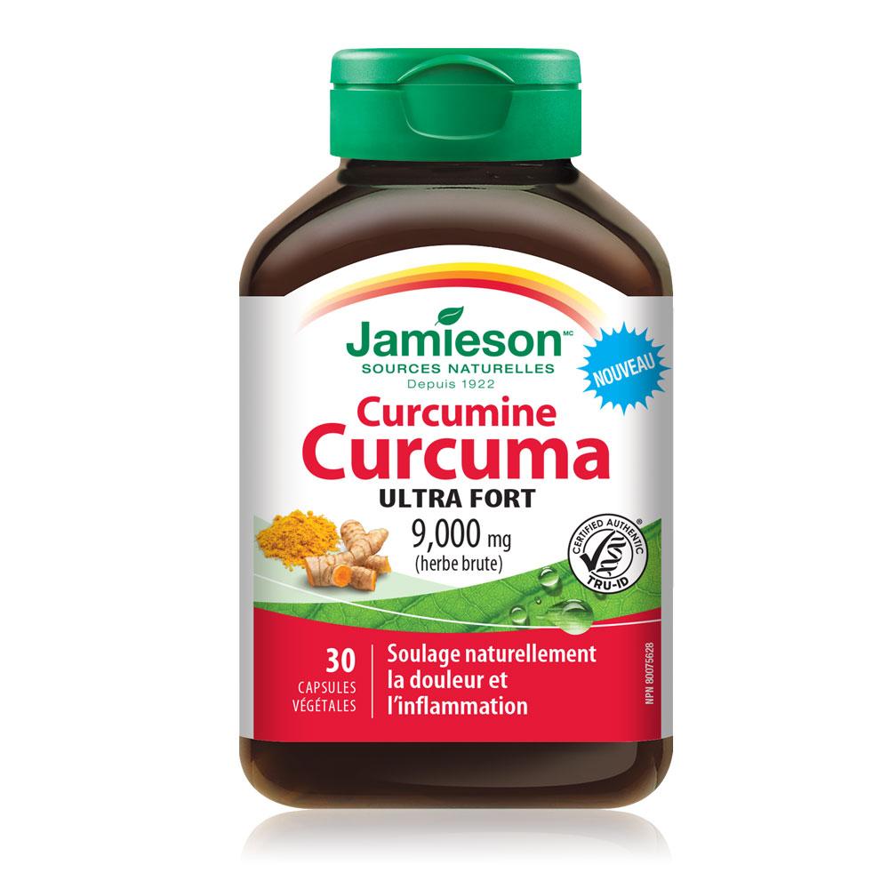 健美生 Jamieson Curcumin Turmeric 9,000 mg 30 veg. capsules french