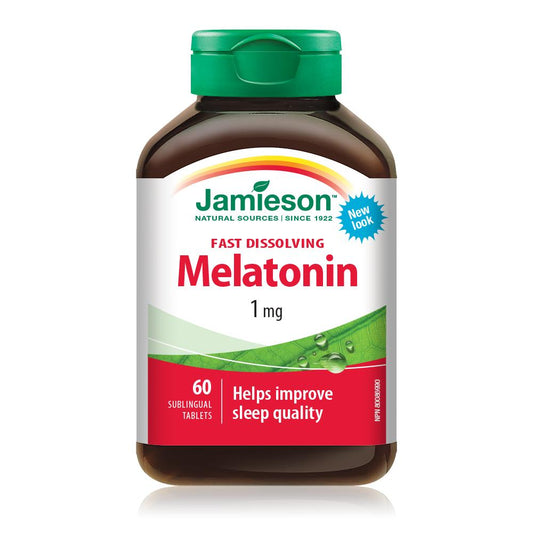 Jamieson Melatonin 1mg Sublingual Unflavoured, 60 tabs