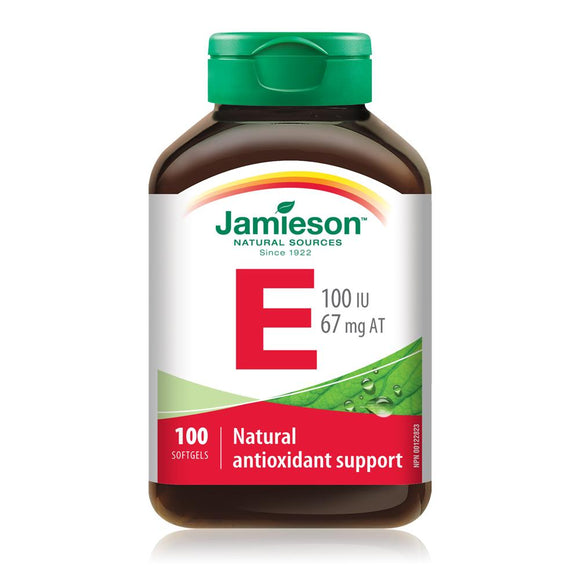 Jamieson Vitamin E 100IU, 100 softgel