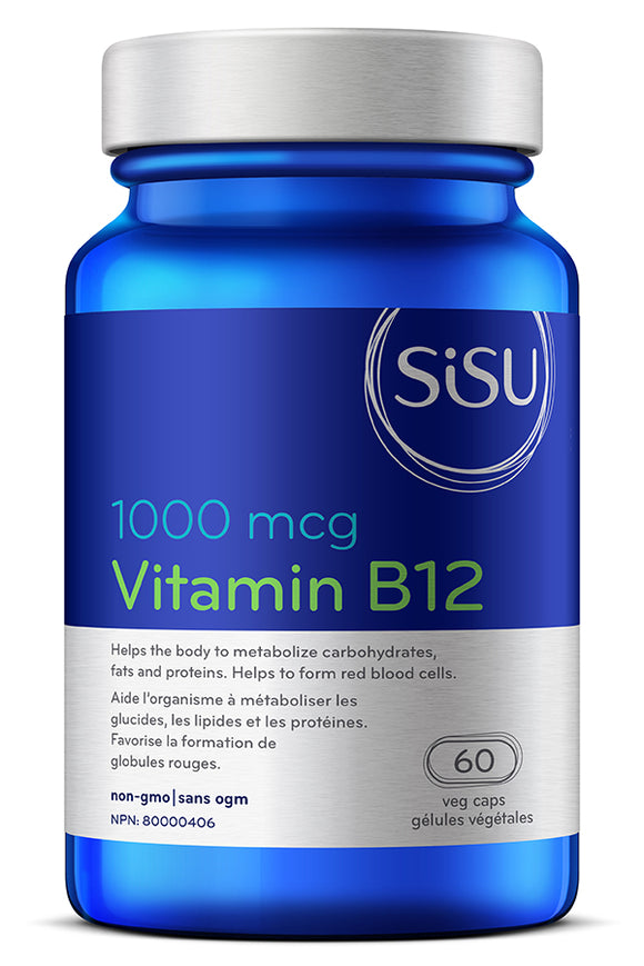 SISU 维生素B12 1000微克 氰巴胺 60粒素食胶囊