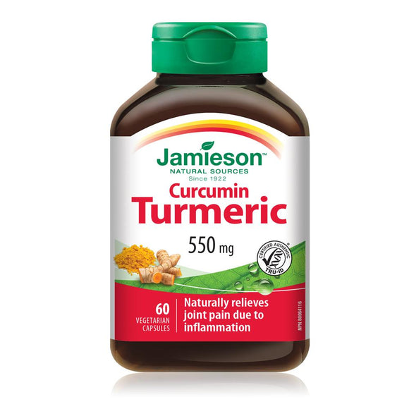 Jamieson 姜黃素萃取 550mg 60粒素食膠囊