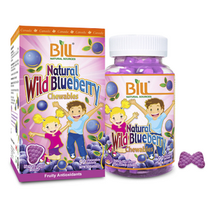 Bill Natural Sources Natural Wild Blueberry, 700 mg, 90 Chewable tablets