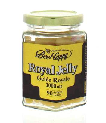 【clearance】 Bee Happy Royal Jelly 1000mg, 90 softgels EXP:2024/09