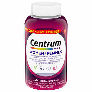 【clearance】 Centrum Multivitamin/Mineral for Women, 250 tablets EXP: 2026/01