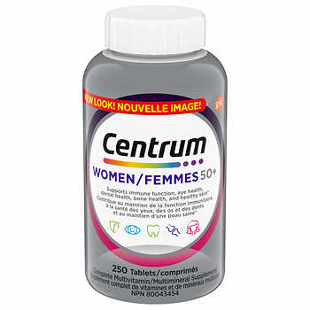 【clearance】Centrum Complete Multivitamin & Mineral Supplement Women 50+, 250 tablets EXP：2026/04