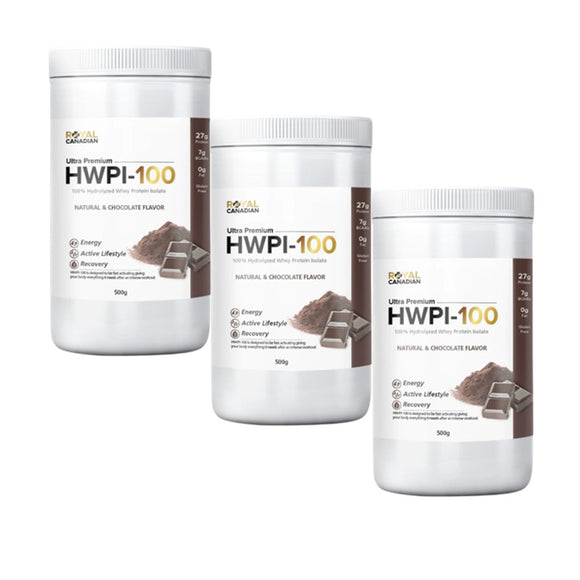 (Promotion Item) 3 x Royal Canadian Ultra Premium HWPI-100 Protein Chocolate, 500g