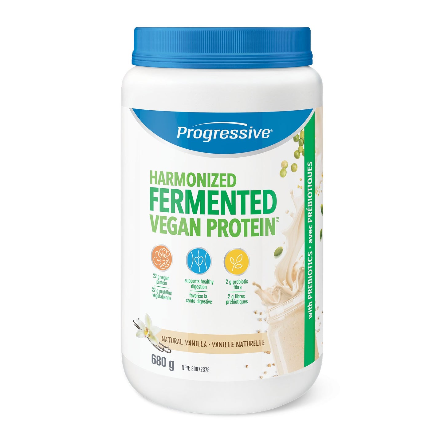 Progressive Fermented Vegan Protein Vanilla, 680g