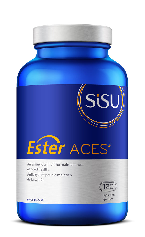 SISU Ester ACES® 補充促進全身所需的維生素和礦物質, 120粒膠囊
