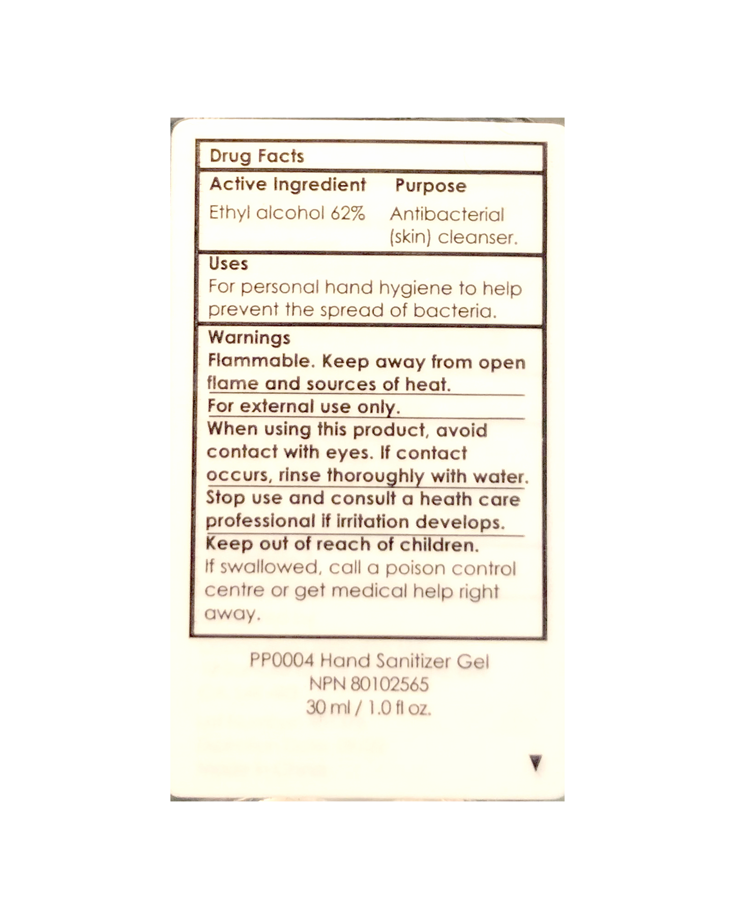 [$25 or more] Hand Sanitizer Gel 30 ml / 1 oz,