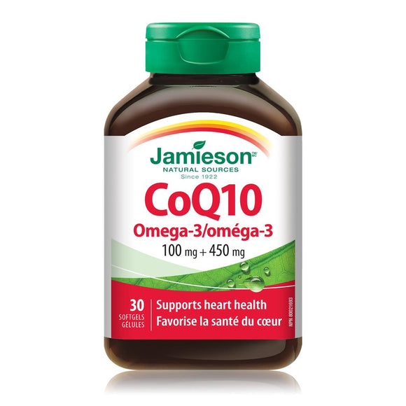 Jamieson CoQ10 with Omega-3 30 softgels