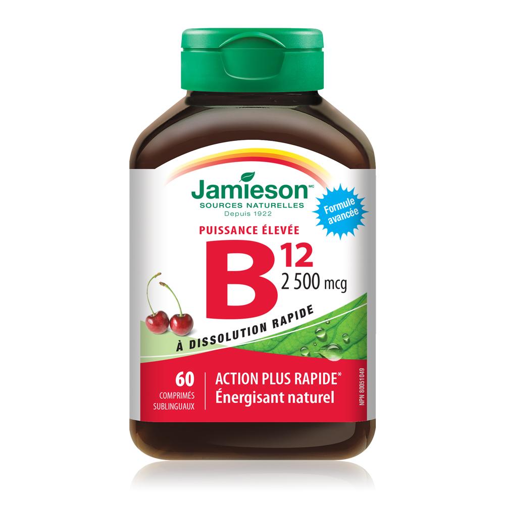 Jamieson Vitamin B12 2500 mcg 60 Sublingual Tablets Canada French