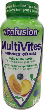 Vitafusion成人複合維生素軟糖，250粒
