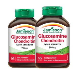 2 x Jamieson Glucosamine Chondroitin 900 mg 125 caplets Bundle