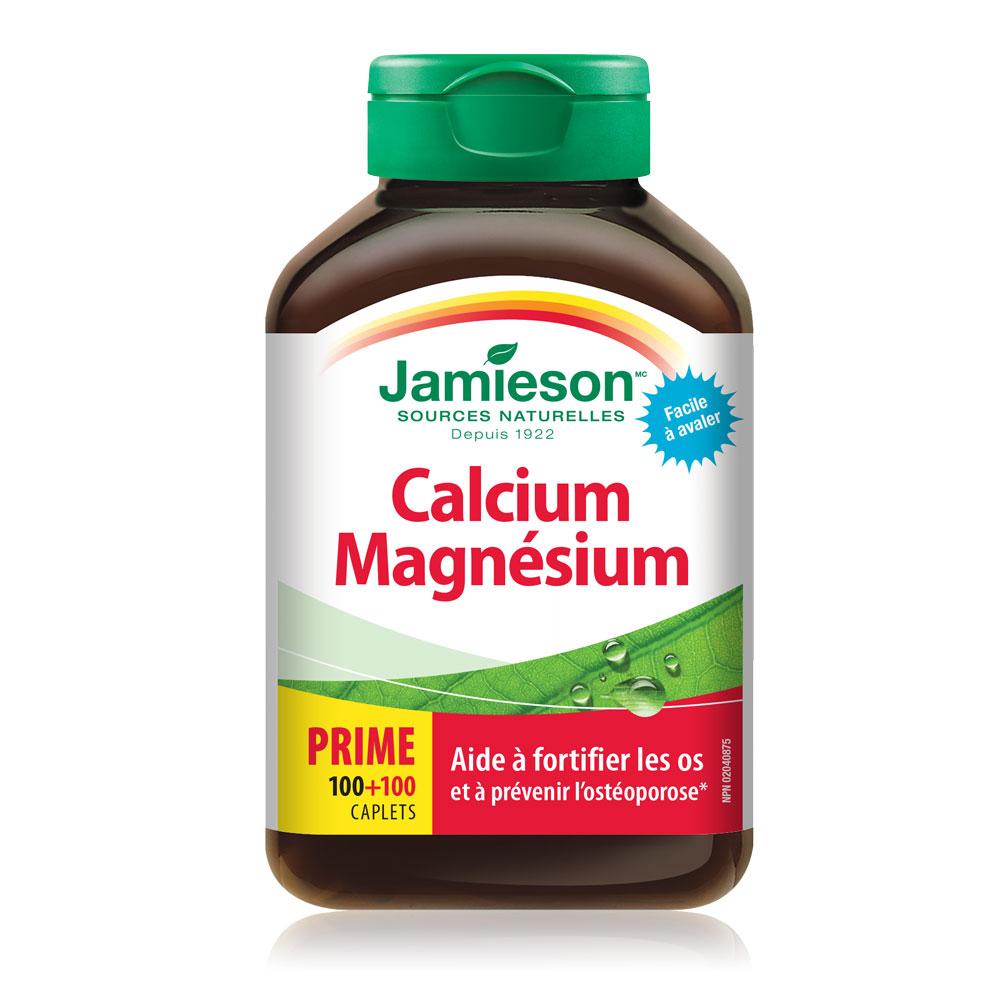 Jamieson Calcium Magnesium, Bonus 100+100 caplets french 健美生