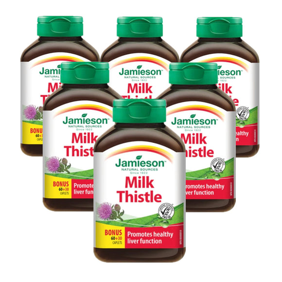 (Promotion Item) 6 x Jamieson Milk Thistle, 60+30 caplets