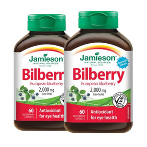 【優惠組合】2瓶 x Jamieson 健美生 越橘萃取,保護眼睛健康, 25毫克, 60粒