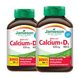 2 x Jamieson Mega Cal - Calcium & Vitamin D3 100+20 caplets Bonus Bundle