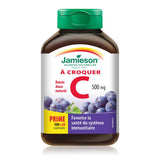 Jamieson 健美生维生素C, 葡萄口味咀嚼片，500毫克，100+20片免费送(加量装)
