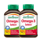 2 x Jamieson Omega-3 Select, 1,000 mg, 200 Softgels Bonus Bundle
