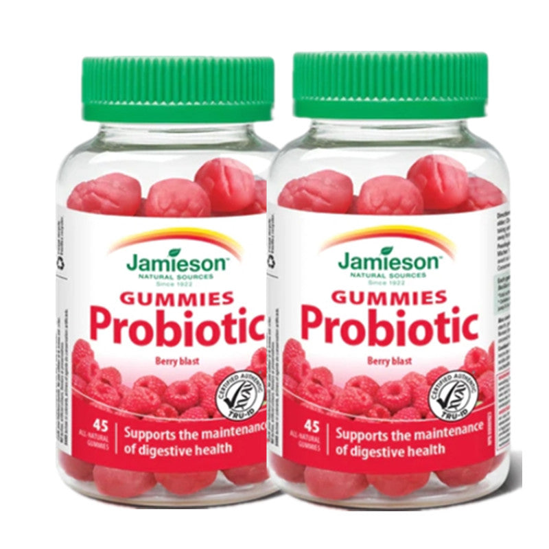 2 x Jamieson Probiotic Gummies Berry Blast 45 Gummies Bundle