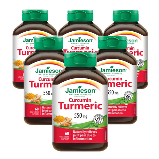 【優惠組合】6 x Jamieson 姜黃素，550毫克，60粒