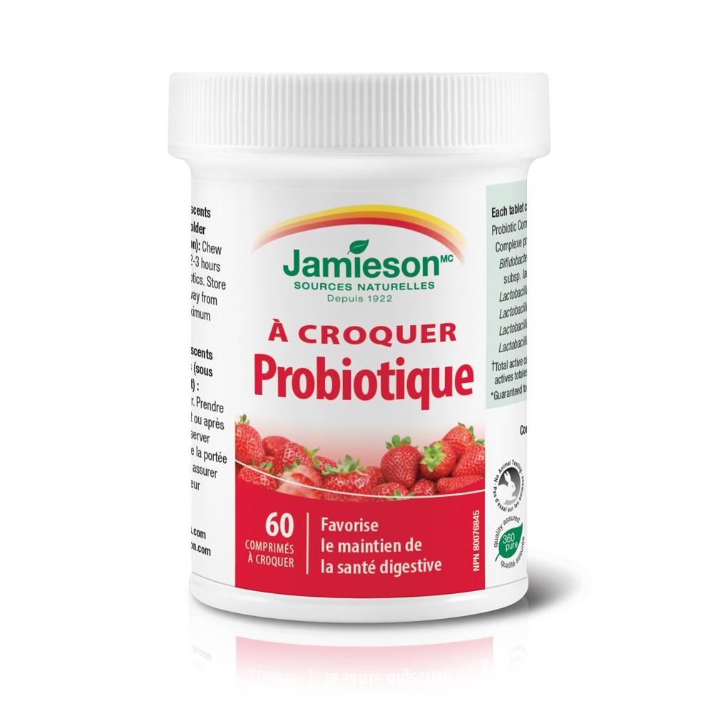 Jamieson Chewable Probiotic, Strawberry Yogurt, 60 tabs 健美生