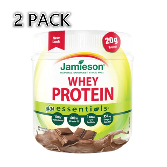 2 x Jamieson Essentials Plus Protein Chocolate, 365g Bundle