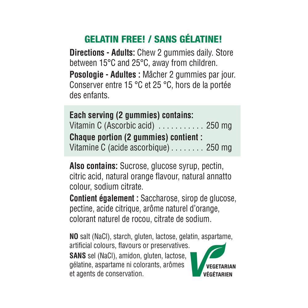 Jamieson Vitamin C Gummies, Tangy Orange  60 gummies