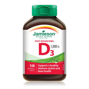 Jamieson Vitamin D3 Fast Dissolving 150 sublingual tablets