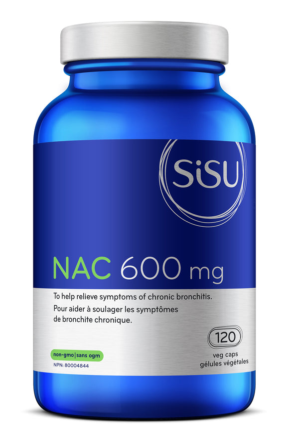 SISU NAC 600毫克,120粒素食胶囊