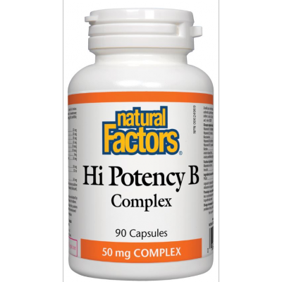 Natural Factors Hi Potency B Complex, 50mg, 60 capsules