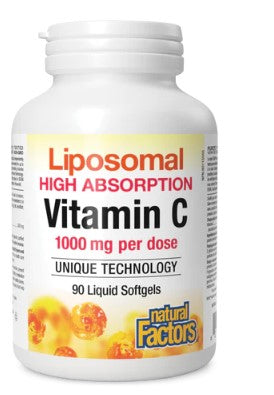 Natural Factors Liposomal Vitamin C 1000 mg · High Absorption, 90 Liquid Softgels