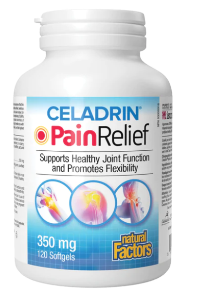 Natural Factors Celadrin 350 mg · PainRelief, 120 softgels