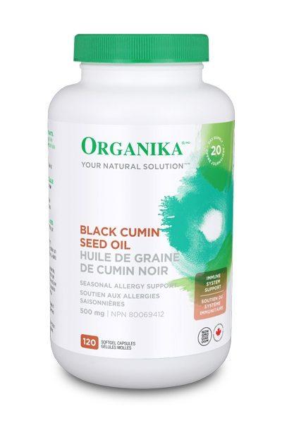 Organika Black Cumin Seed Oil 500 mg, 120 softgels