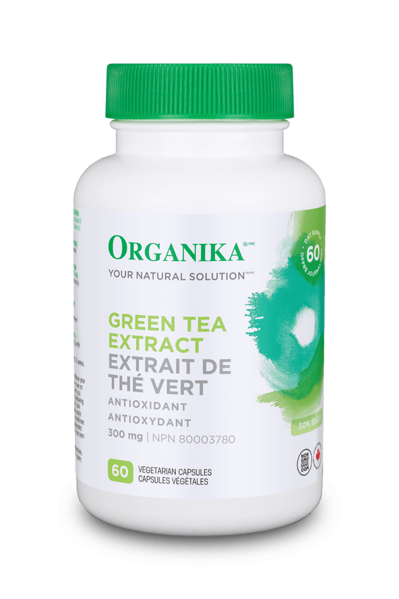 Organika 瘦身塑形綠茶萃取 300 毫克，60 粒素食膠囊
