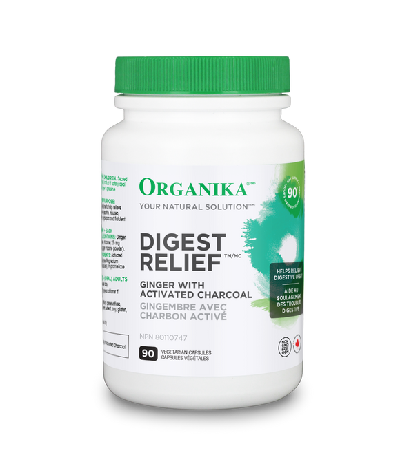 Organika Digest Relief, 90 Vegetarian Capsules